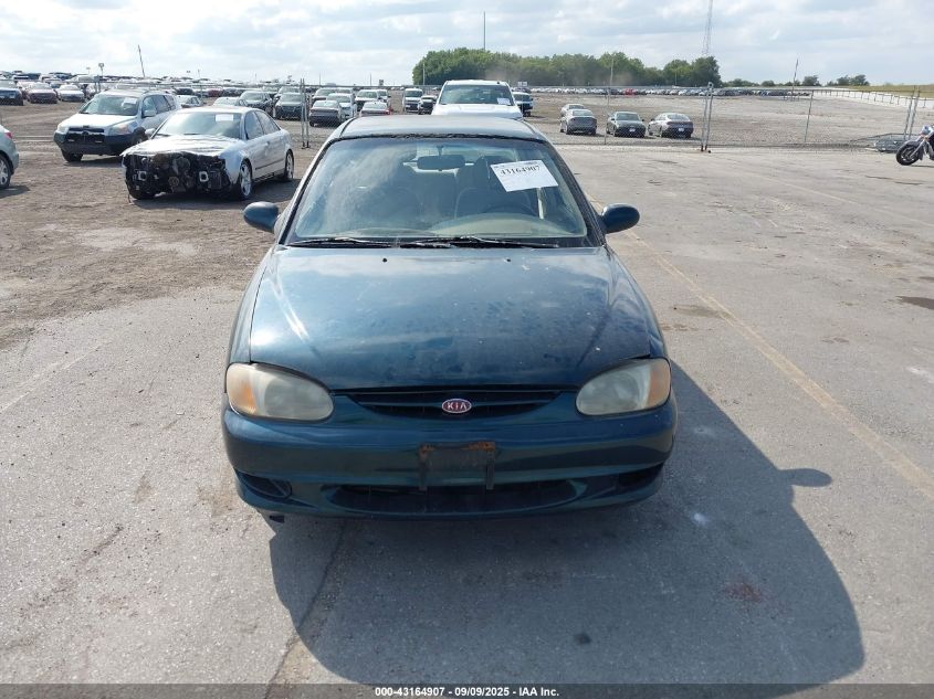 2001 Kia Sephia Ls VIN: KNAFB121915040353 Lot: 43164907