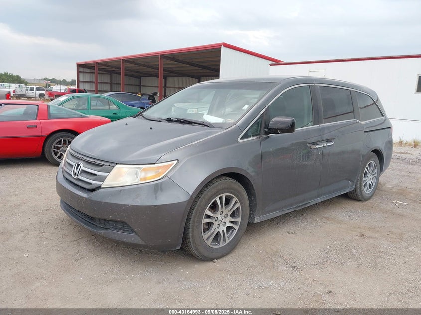 2012 Honda Odyssey Ex grey van gasoline 5FNRL5H49CB062571 photo #3