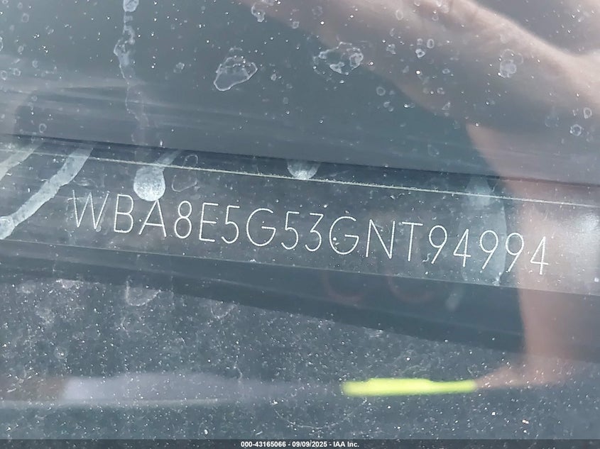 2016 BMW 320I XDRIVE WBA8E5G53GNT94994