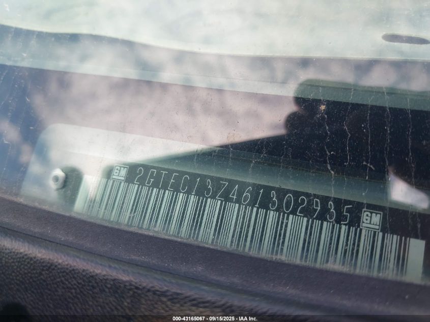 2006 GMC Sierra 1500 Sle1 VIN: 2GTEC13Z461302935 Lot: 43165067