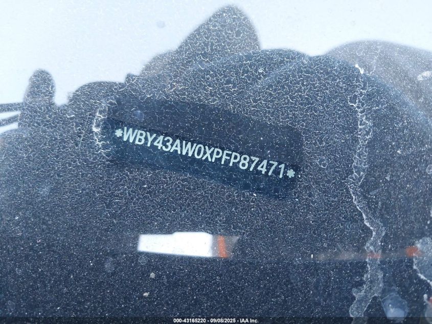 2023 BMW I4 Edrive35 VIN: WBY43AW0XPFP87471 Lot: 43165220