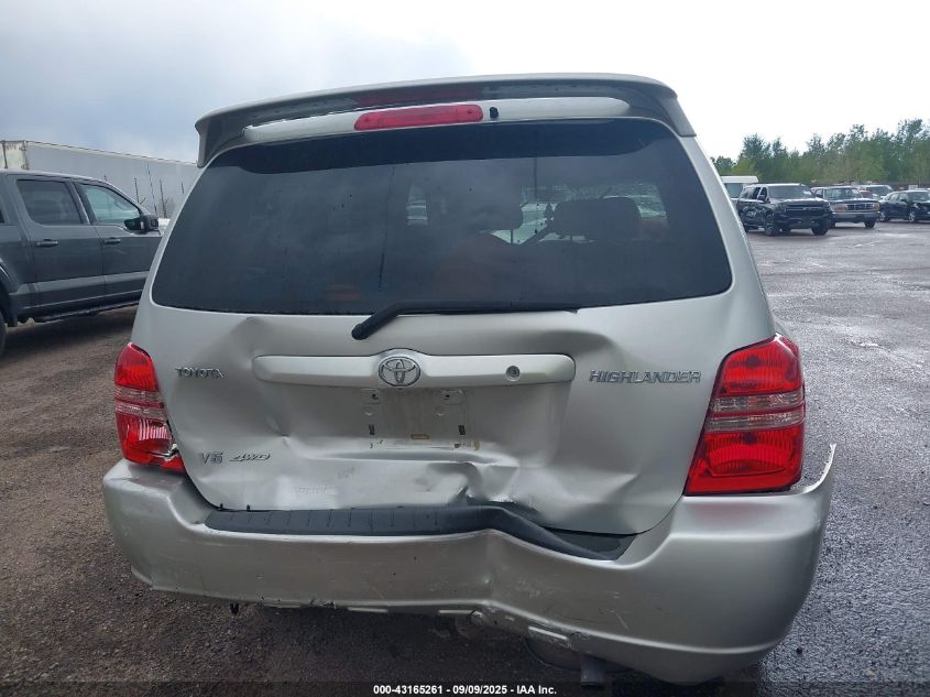 2003 Toyota Highlander Limited VIN: JTEHF21A330137647 Lot: 43165261