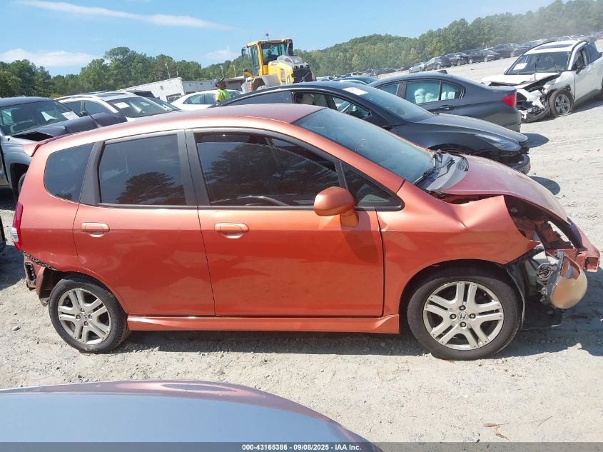 2007 Honda Fit Sport VIN: JHMGD38647S017023 Lot: 43165386