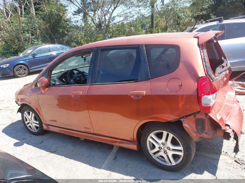 2007 Honda Fit Sport VIN: JHMGD38647S017023 Lot: 43165386