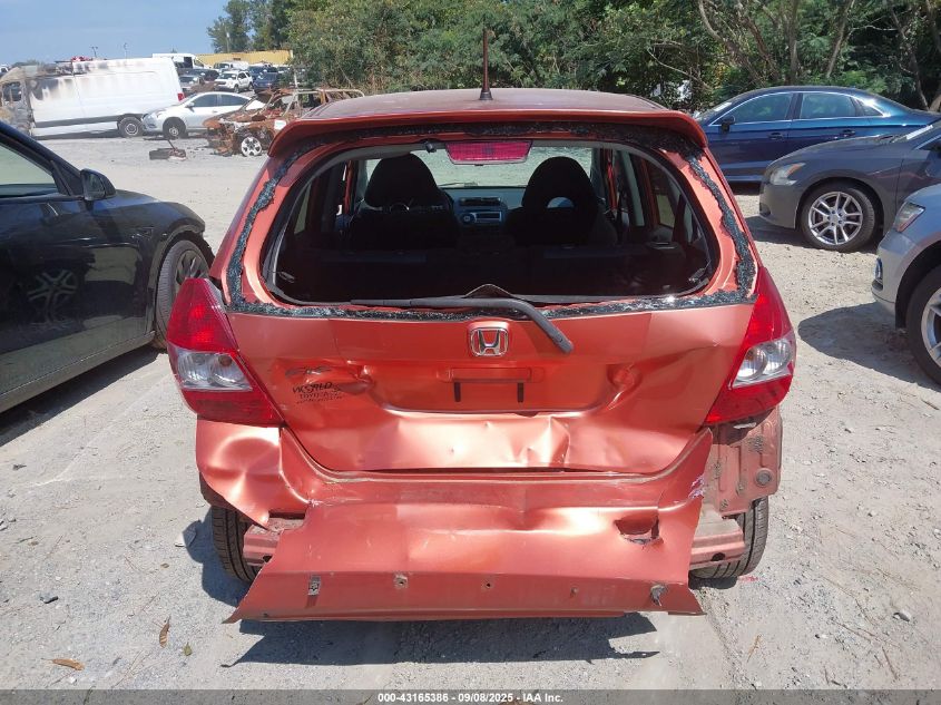 2007 Honda Fit Sport VIN: JHMGD38647S017023 Lot: 43165386