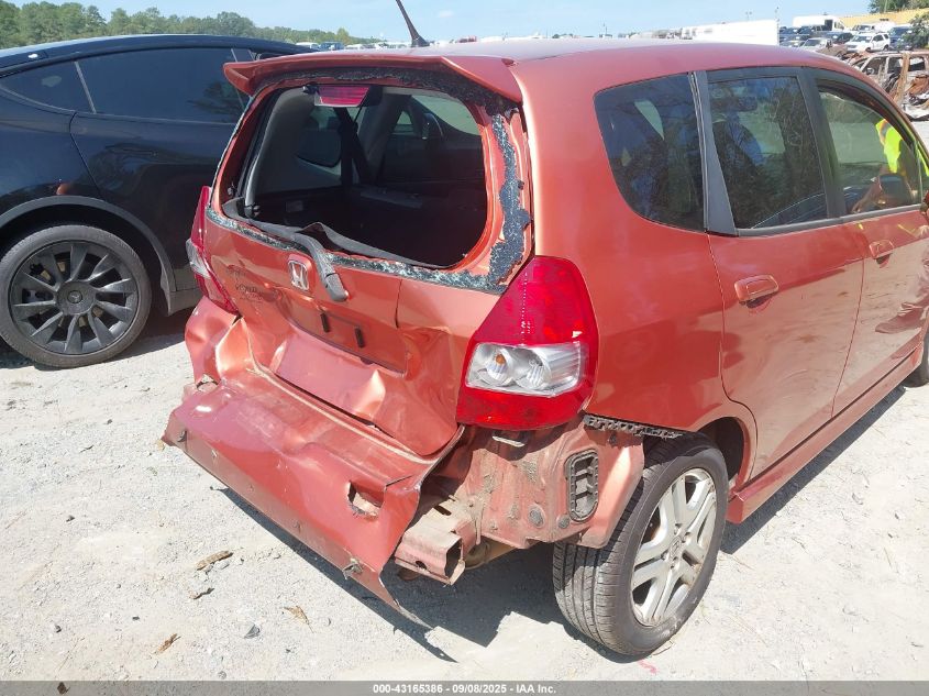 2007 Honda Fit Sport VIN: JHMGD38647S017023 Lot: 43165386