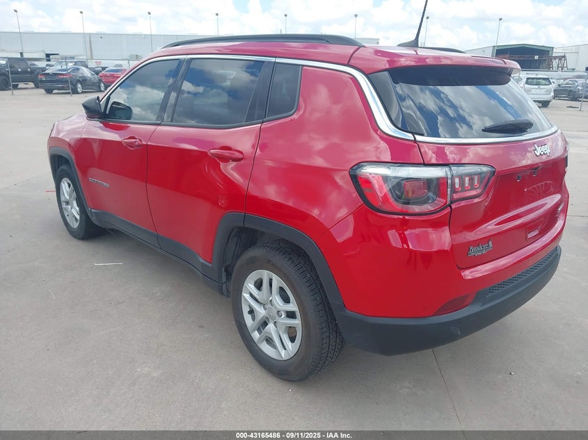 2020 Jeep Compass Sport Fwd red other gasoline 3C4NJCAB9LT250378 photo #4