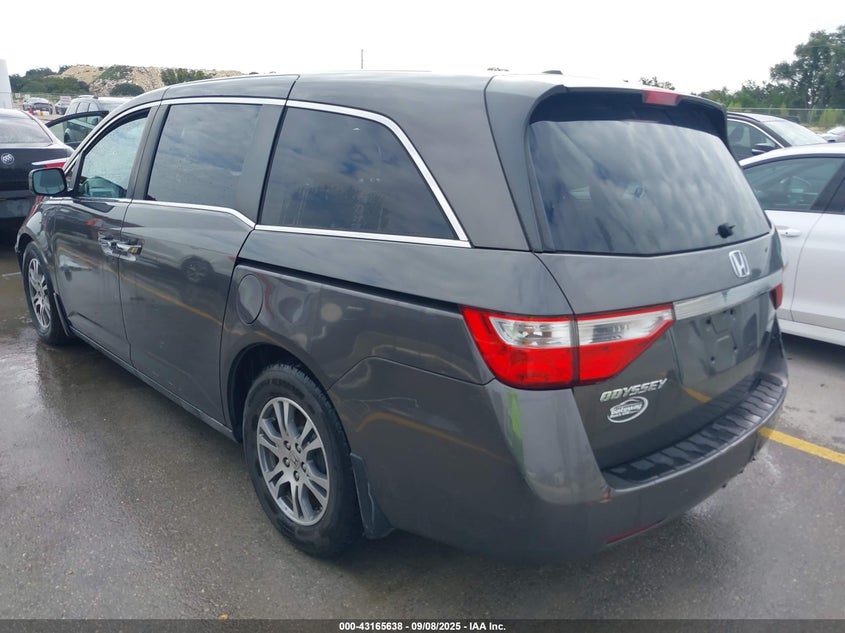 2012 Honda Odyssey Ex-L grey van gasoline 5FNRL5H64CB077996 photo #4