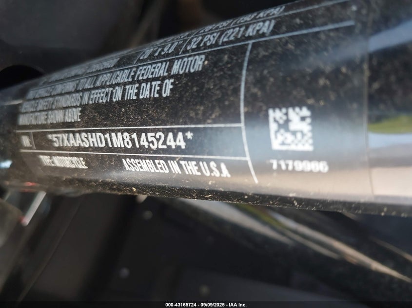 2021 Polaris Slingshot S VIN: 57XAASHD1M8145244 Lot: 43165724