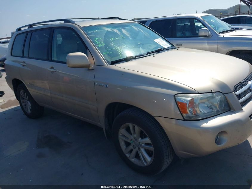 2007 Toyota Highlander Hybrid Limited V6 VIN: JTEEW21A470049389 Lot: 43165734