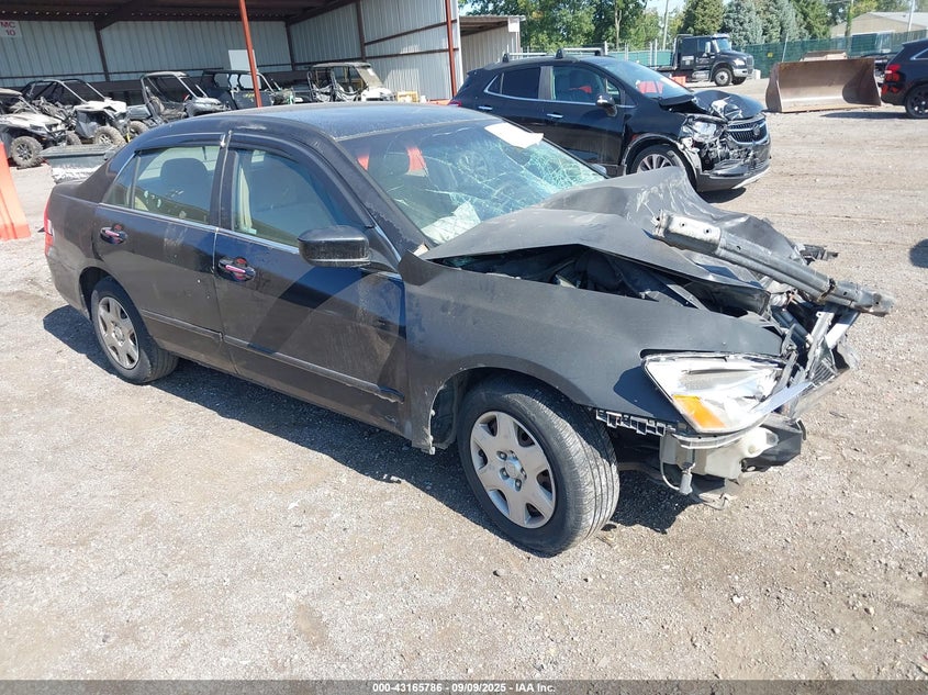 2007 Honda Accord 2.4 Lx black sedan gasoline 1HGCM56437A034674 photo #1