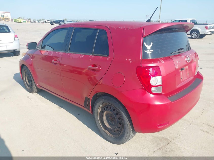 2008 Scion Xd red hatchback gasoline JTKKU104X8J031048 photo #4