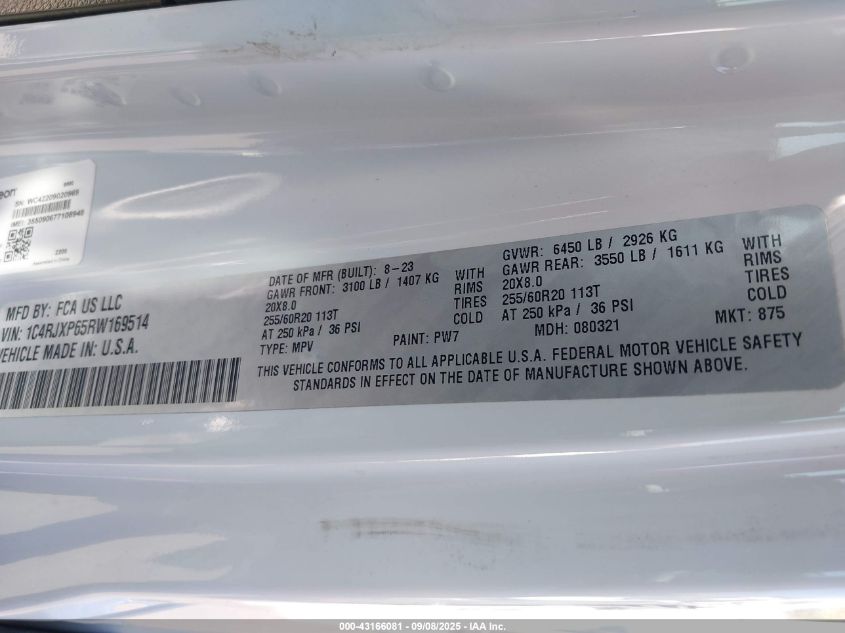 2024 Jeep Wrangler 4Xe Sahara 4Xe VIN: 1C4RJXP65RW169514 Lot: 43166081