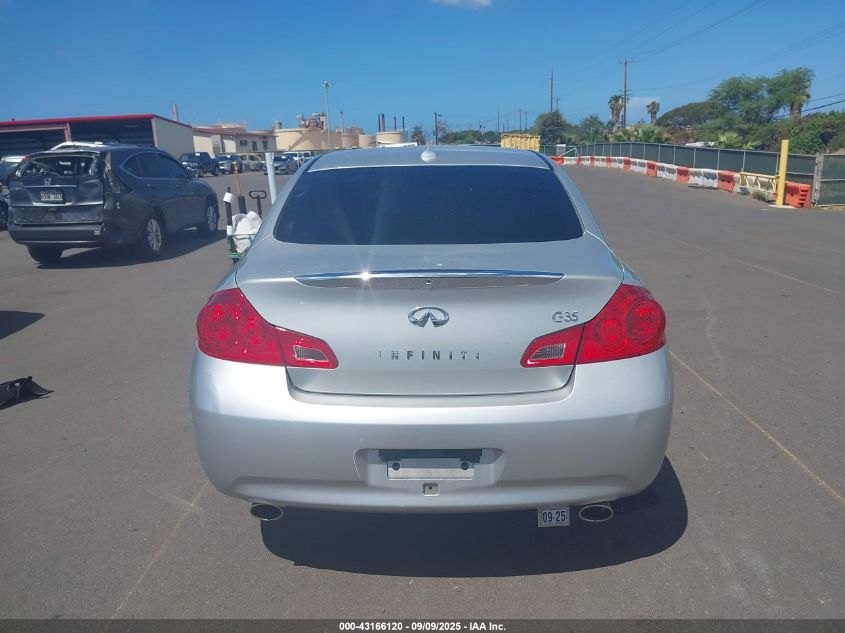 2008 Infiniti G35 VIN: JNKBV61E08M222841 Lot: 43166120