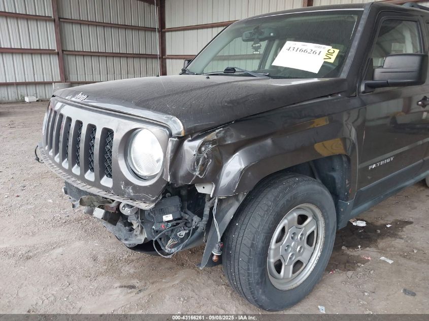 2016 Jeep Patriot Sport VIN: 1C4NJPBA8GD675423 Lot: 43166261