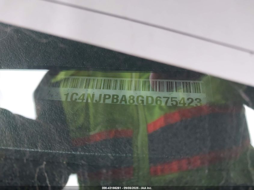 2016 Jeep Patriot Sport VIN: 1C4NJPBA8GD675423 Lot: 43166261