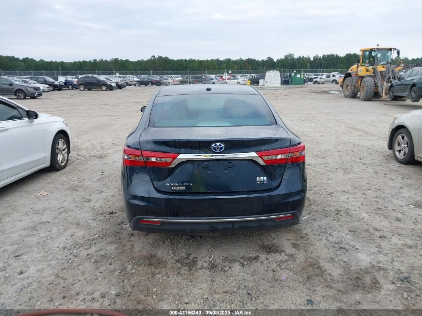 2016 Toyota Avalon Hybrid Xle VIN: 4T1BD1EB9GU055316 Lot: 43166340