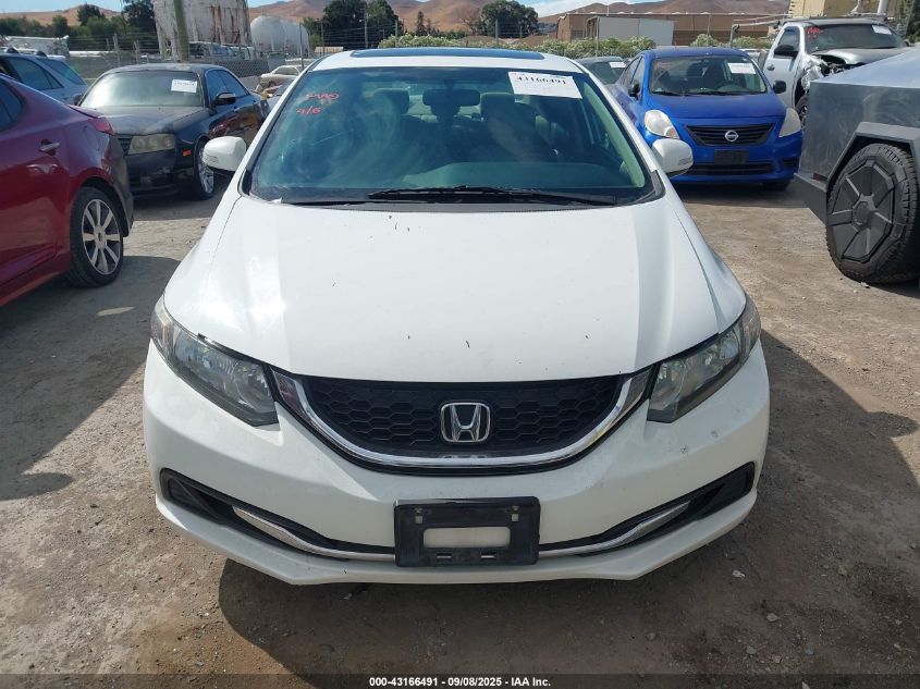 2013 Honda Civic Ex VIN: 19XFB2F81DE268047 Lot: 43166491