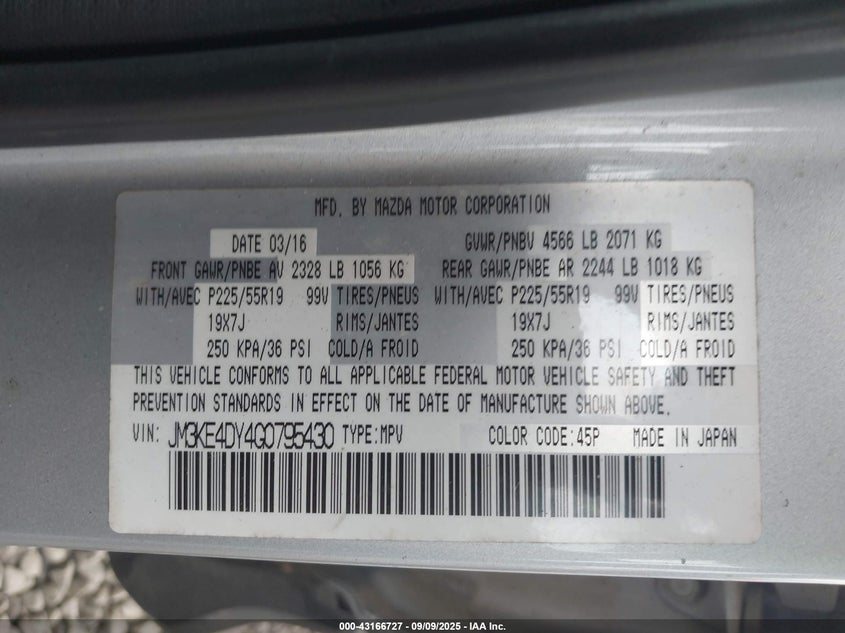 2016 MAZDA CX-5 GRAND TOURING - JM3KE4DY4G0795430