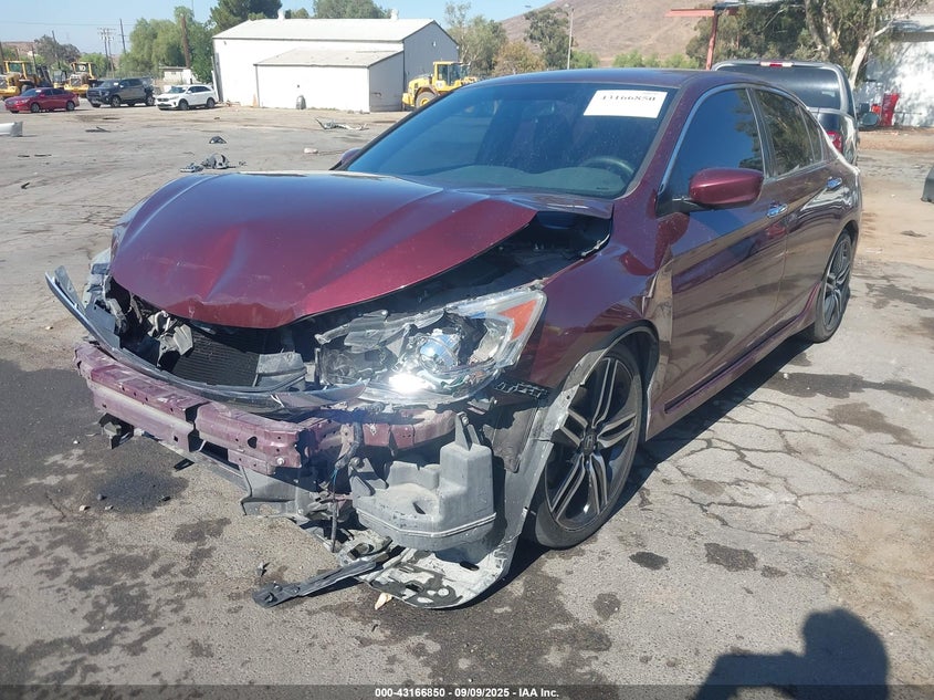 Vin: 1hgcr2f50ha143457, lot: 43661220, honda accord sport 20172