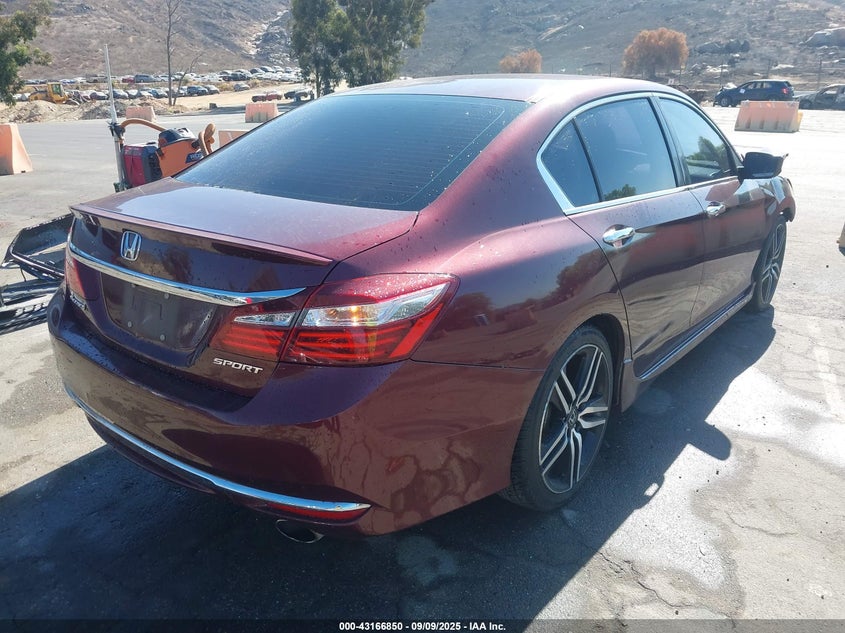 Vin: 1hgcr2f50ha143457, lot: 43661220, honda accord sport 20174