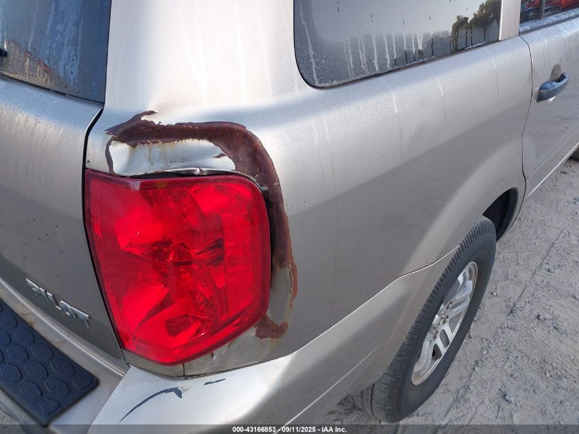 2005 Honda Pilot Ex-L VIN: 5FNYF18505B040692 Lot: 43166853