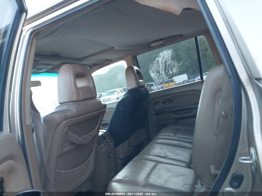 2005 Honda Pilot Ex-L VIN: 5FNYF18505B040692 Lot: 43166853