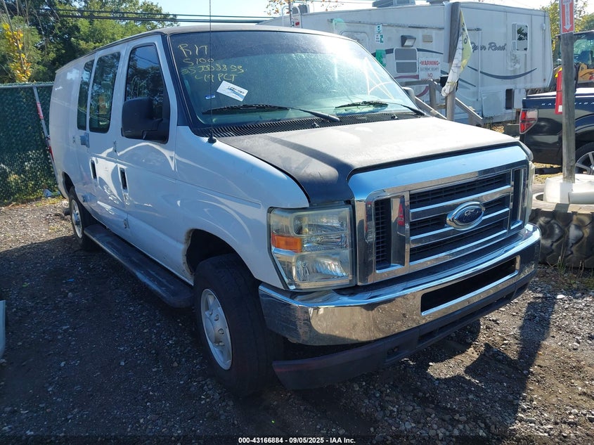 2009 Ford E-250 Commercial/Recreational white van gasoline 1FTNE24W09DA48685 photo #1