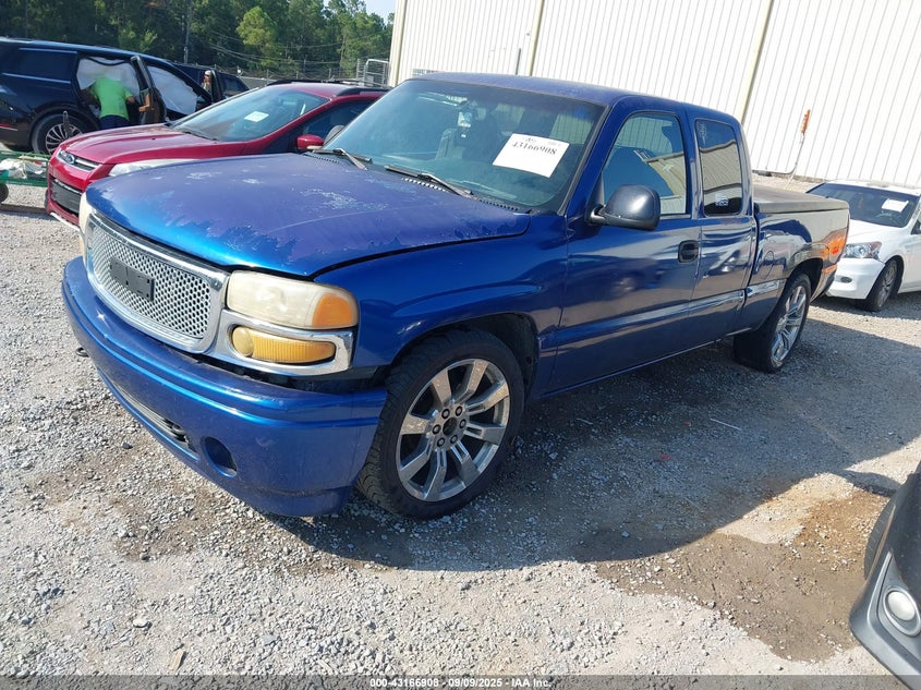2003 GMC Sierra 1500 Sle blue truck gasoline 1GTEC19T73Z120703 photo #3
