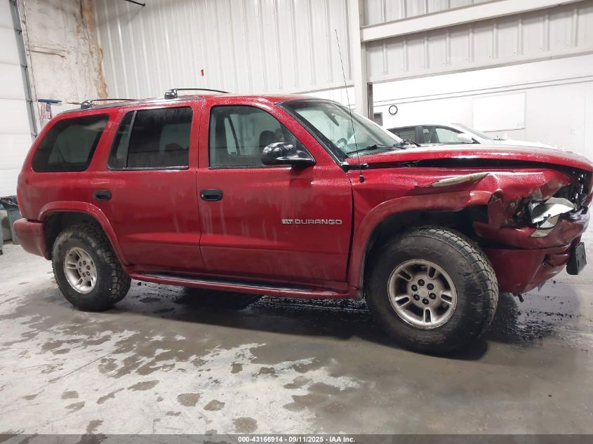 1998 Dodge Durango Slt VIN: 1B4HS28Y2WF102468 Lot: 43166914