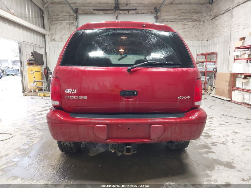 1998 Dodge Durango Slt VIN: 1B4HS28Y2WF102468 Lot: 43166914