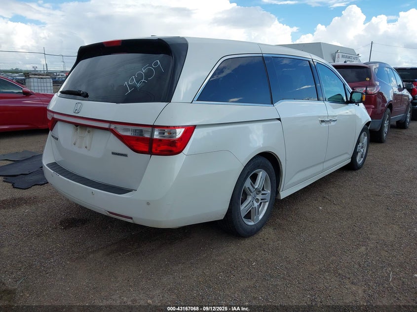 Vin: 5fnrl5h92cb009724, lot: 43661438, honda odyssey touring/touring elite 20124