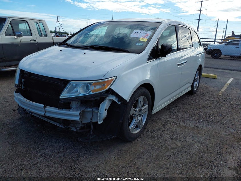 Vin: 5fnrl5h92cb009724, lot: 43661438, honda odyssey touring/touring elite 20122