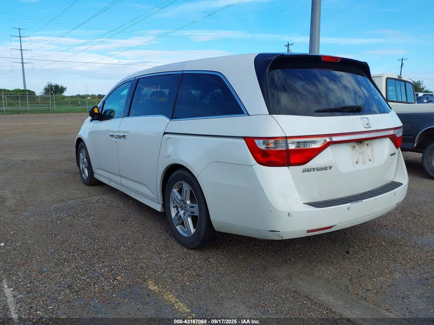 Vin: 5fnrl5h92cb009724, lot: 43661438, honda odyssey touring/touring elite 20123