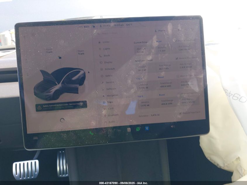 2025 Tesla Model 3 Performance VIN: 5YJ3E1ET1SF996369 Lot: 43167090