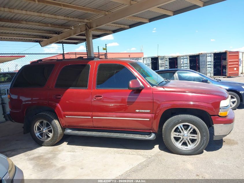 2002 Chevrolet Tahoe Lt VIN: 1GNEK13T42R297338 Lot: 43167112
