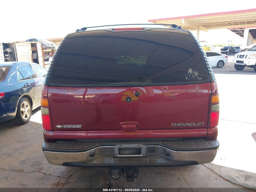 2002 Chevrolet Tahoe Lt VIN: 1GNEK13T42R297338 Lot: 43167112