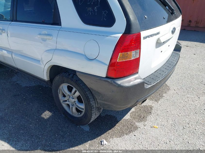 2006 Kia Sportage Ex V6/Lx V6 VIN: KNDJF723767169418 Lot: 43167151