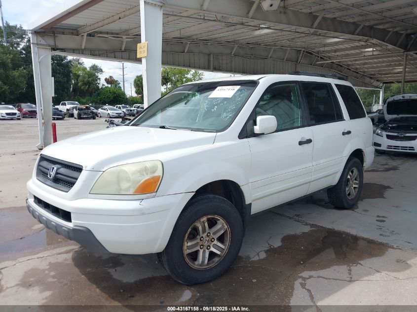 2004 Honda Pilot Ex-L VIN: 2HKYF18544H543013 Lot: 43167158