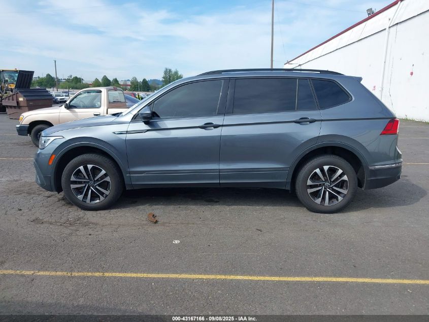 2022 Volkswagen Tiguan 2.0T S VIN: 3VV1B7AX1NM052598 Lot: 43167166