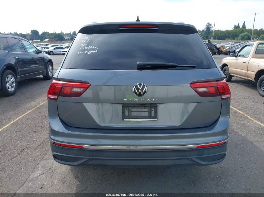2022 Volkswagen Tiguan 2.0T S VIN: 3VV1B7AX1NM052598 Lot: 43167166
