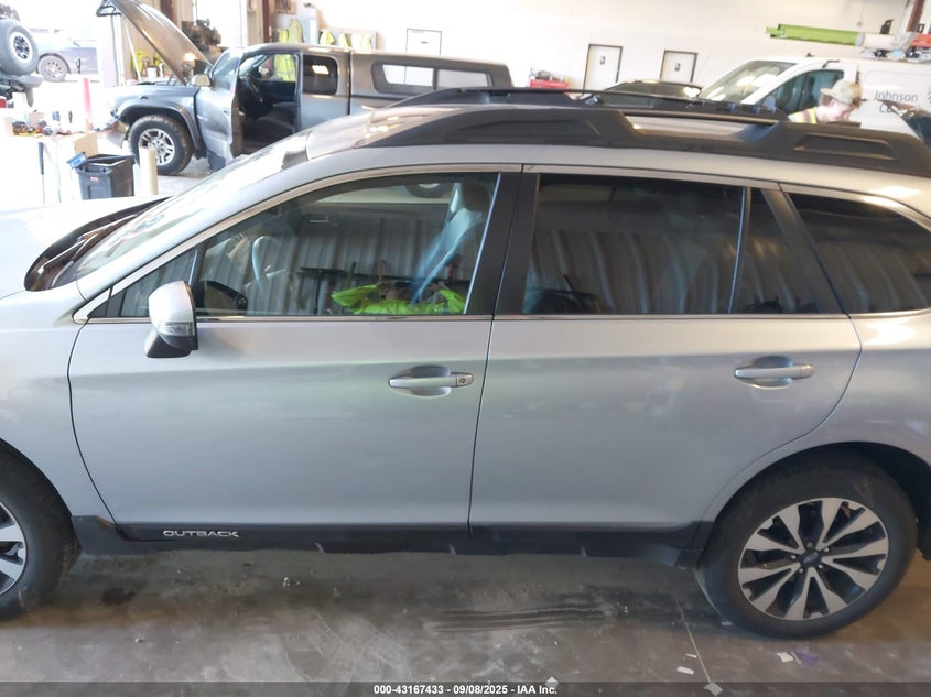 2017 Subaru Outback 2.5 2.5i Limited Silver Lot 111043167433 Vin 4S4BSANC0H3322641