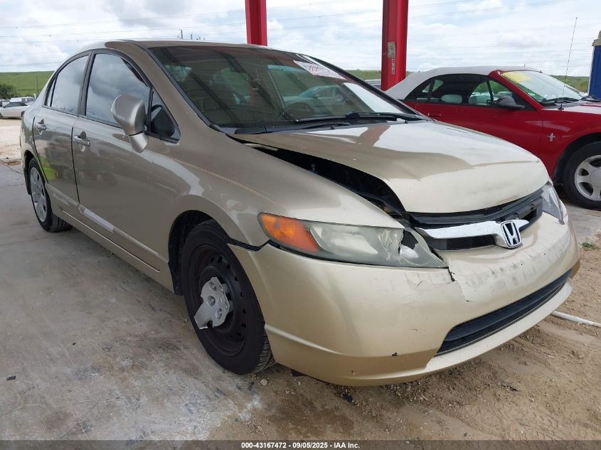 2008 Honda Civic Lx VIN: 1HGFA16508L068052 Lot: 43167472