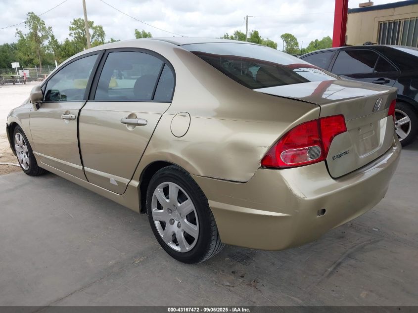 2008 Honda Civic Lx VIN: 1HGFA16508L068052 Lot: 43167472