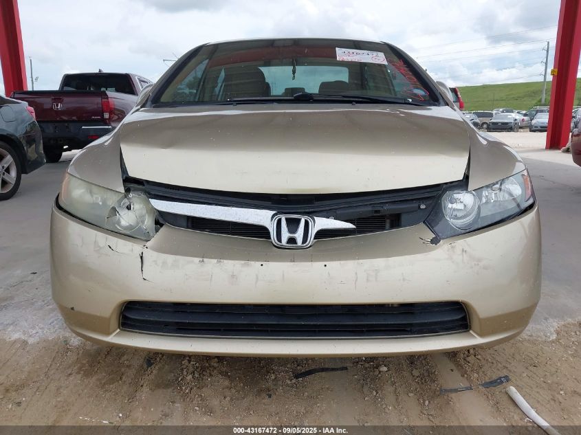 2008 Honda Civic Lx VIN: 1HGFA16508L068052 Lot: 43167472