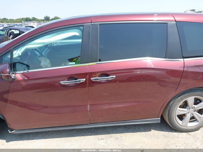 2018 Honda Odyssey Ex-L VIN: 5FNRL6H7XJB089744 Lot: 43167491