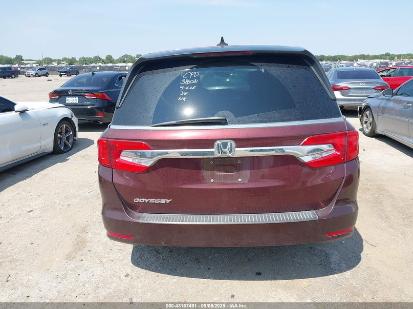 2018 Honda Odyssey Ex-L VIN: 5FNRL6H7XJB089744 Lot: 43167491