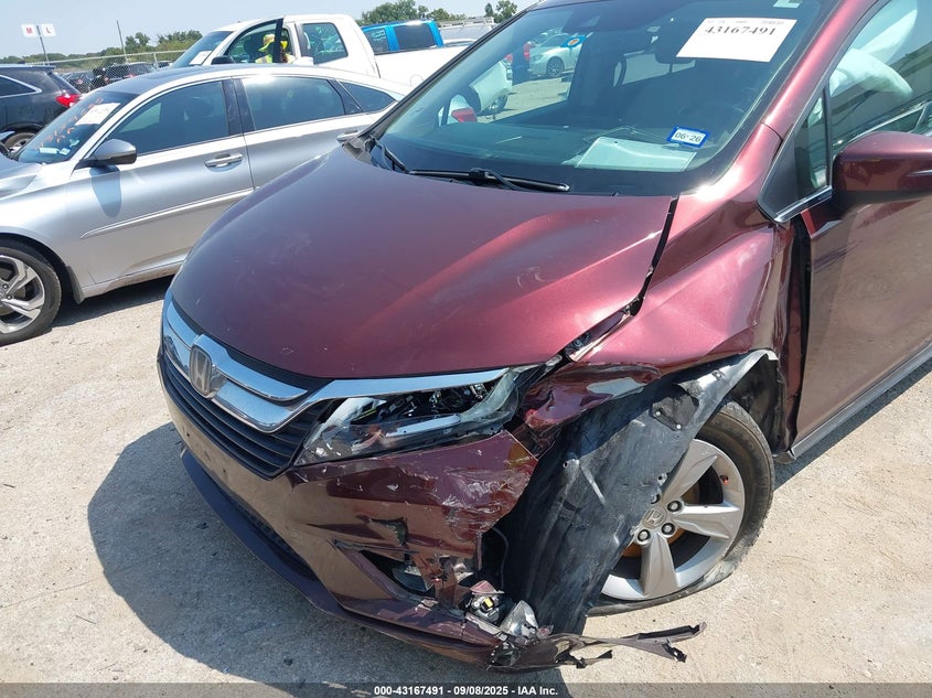 2018 Honda Odyssey Ex-L VIN: 5FNRL6H7XJB089744 Lot: 43167491