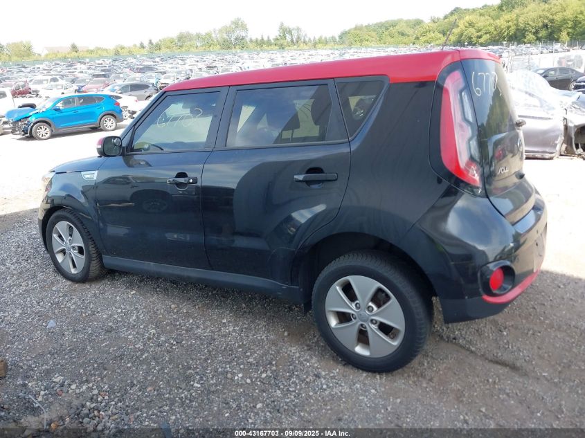2016 Kia Soul Ev + VIN: KNDJX3AE2G7005228 Lot: 43167703
