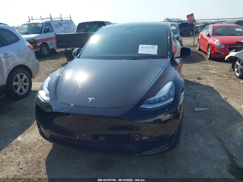 2021 Tesla Model Y Long Range Dual Motor All-Wheel Drive VIN: 5YJYGDEE9MF254839 Lot: 43167785
